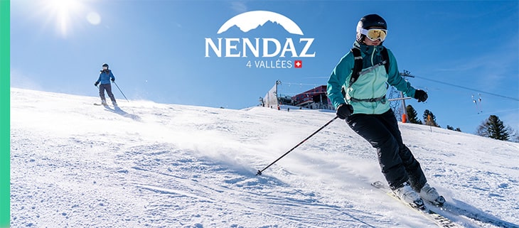 Jazda na nartach w Nendaz